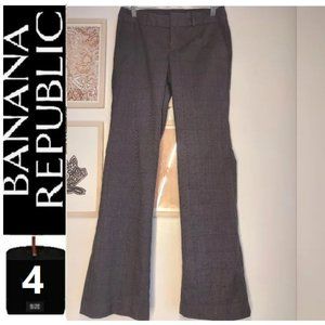 BR size 4 gray plaid trouser pants